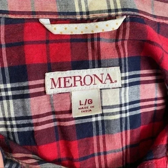 Red Plaid Button Up​ - Picture 4 of 4